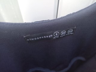 Vestido negro de encaje Atmosphere – Talla 36 (S)