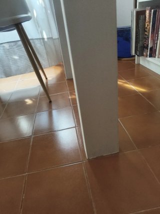 Mesa de comedor blanca pintada RECOGER HOY!!!!
