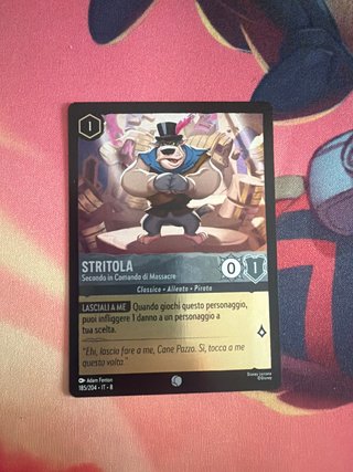 Stritola 185/204 IT-8 Disney Lorcana Carta Foil