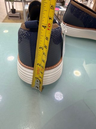 Zapatos de hombre azul y marrón, tipo calcetin,