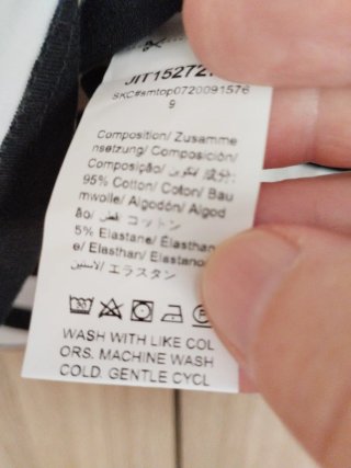 Lote 2 camisetas rayas blancas y negras