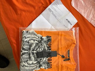 Camiseta Antony Morato Naranja Tigre Talla S
