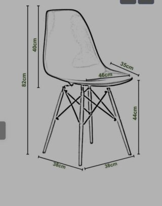 4 sillas nórdica de comedor