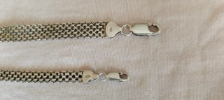 Pulseras plata rejilla - petatillo