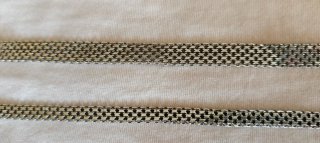 Pulseras plata rejilla - petatillo