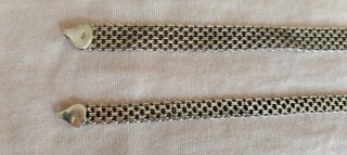 Pulseras plata rejilla - petatillo