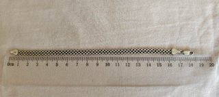 Pulseras plata rejilla - petatillo