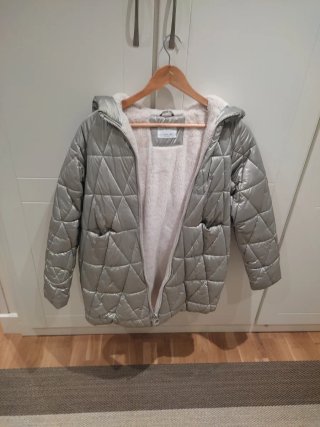 Anorak Zara Beige/Gris Talla 13-14