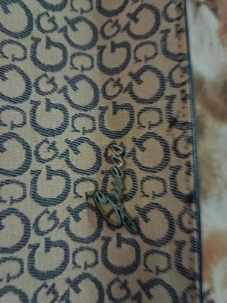 Bandolera Guess Beige y Azul