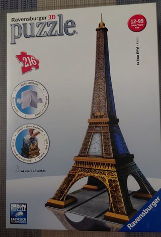 Puzzle 3D Ravensburger Torre Eiffel 216 piezas