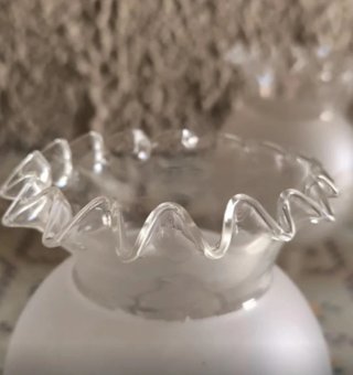 3 Vetro Lampade Vintage