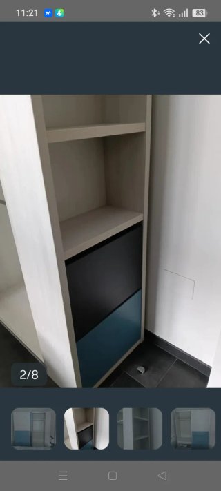 Armario modular 135cm puertas correderas