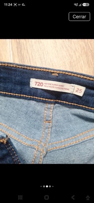 Vaqueros Levi's Skinny Azules Originales