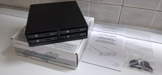 LC-POWER Drive Bay 5,25" x4 SSD/HDD 2,5 Rack 6Gb/s