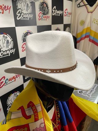 Sombrero Vaquero Blanco Ecuajey
