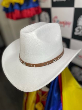Sombrero Vaquero Blanco Ecuajey