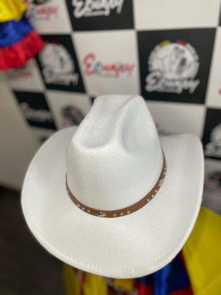 Sombrero Vaquero Blanco Ecuajey