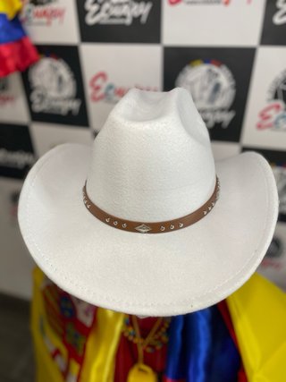 Sombrero Vaquero Blanco Ecuajey