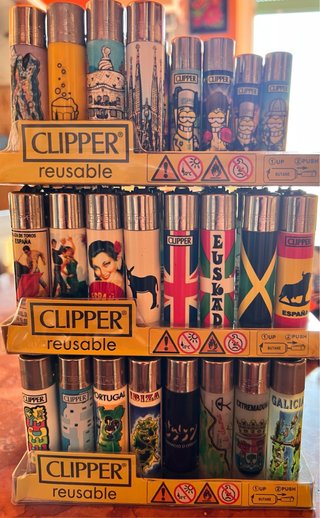 Accendini Clipper Riutilizzabili - città e bandier