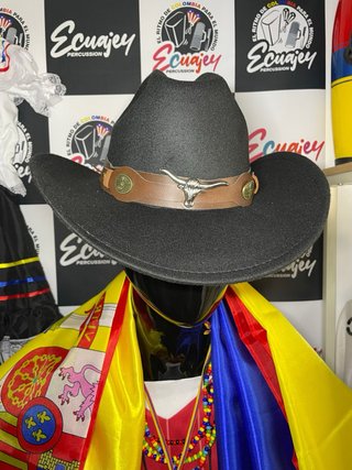 Sombrero Vaquero Negro Ecuajey