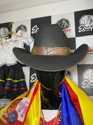Sombrero Vaquero Negro Ecuajey
