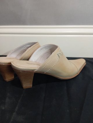 Sabot zoccoli in vera pelle e vero cuoio
