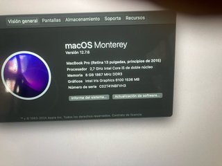 MacBook Pro 2015 Plata