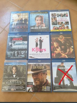 Películas blu ray 5€ la unidad