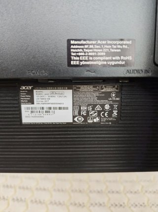 Monitor LCD ACER - B6 B246HL - Nero