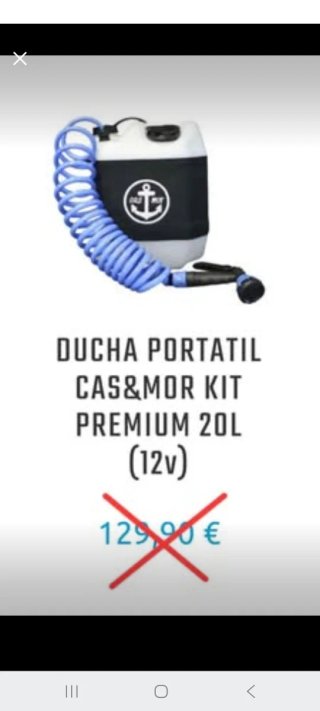 Ducha Portátil Cas&Mor Premium 20L