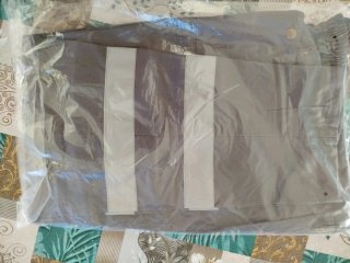 Pantaloni da lavoro grigi con bande riflettenti