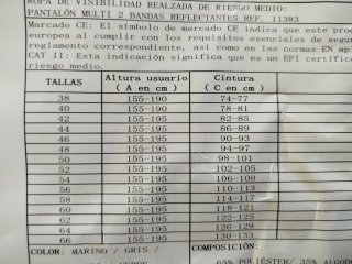 Pantaloni da lavoro grigi con bande riflettenti
