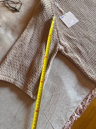Jersey calado Miss Angelina beige talla única