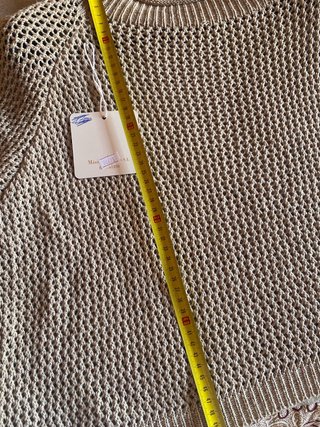 Jersey calado Miss Angelina beige talla única