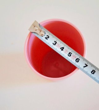 Portaspazzolini rosa in plastica