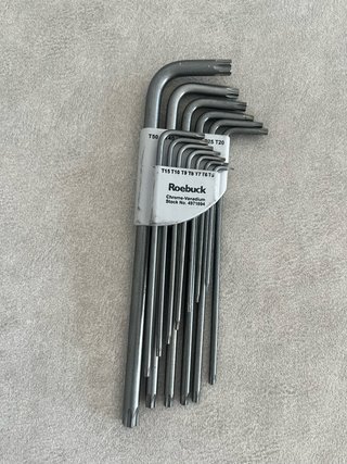 Juego Llaves Torx Larga Roebuck T50-T6