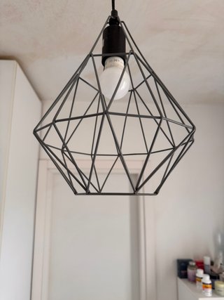 Lámpara colgante gris Maisons du Monde