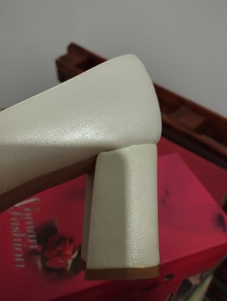 Zapatos de Novia Tacón Blanco/Plata