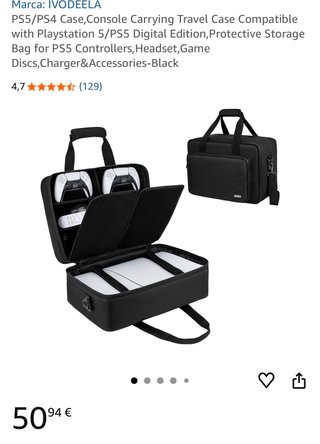 Custodia PS5/PS4 IVODEELA Nero