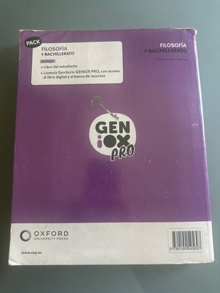 LIBRO FILOSOFIA 1 BACHILLERATO OXFORD