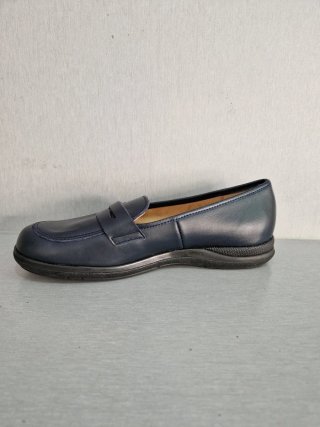 Mocasines de piel azul marino nuevos talla 37 a 39