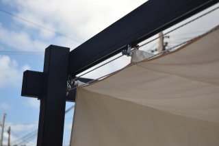 Pérgola fabricada a medida en hierro.