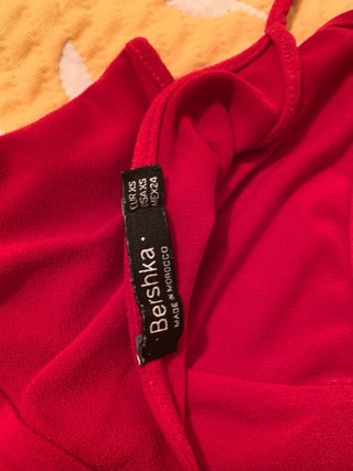 Mono corto rojo tirantes