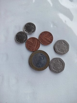 Lotto di monete inglesi in sterline