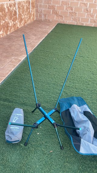 Silla Camping Plegable Tela y Metal