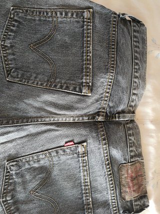 Levi's Jeans Hombre negro Cortos