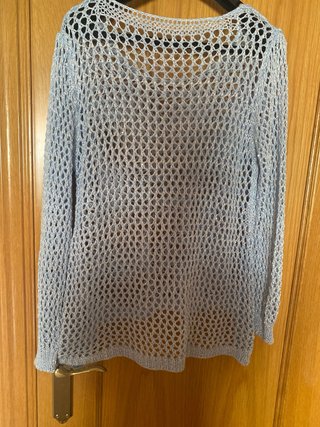 Jersey calado verano azul talla única