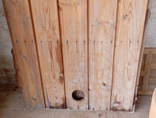 Puerta antigua madera maciza tablones 180x86cm