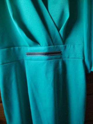 Vestido eventos aguamarina talla M