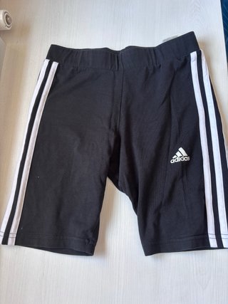 Pantalón corto Adidas 3 bandas negro